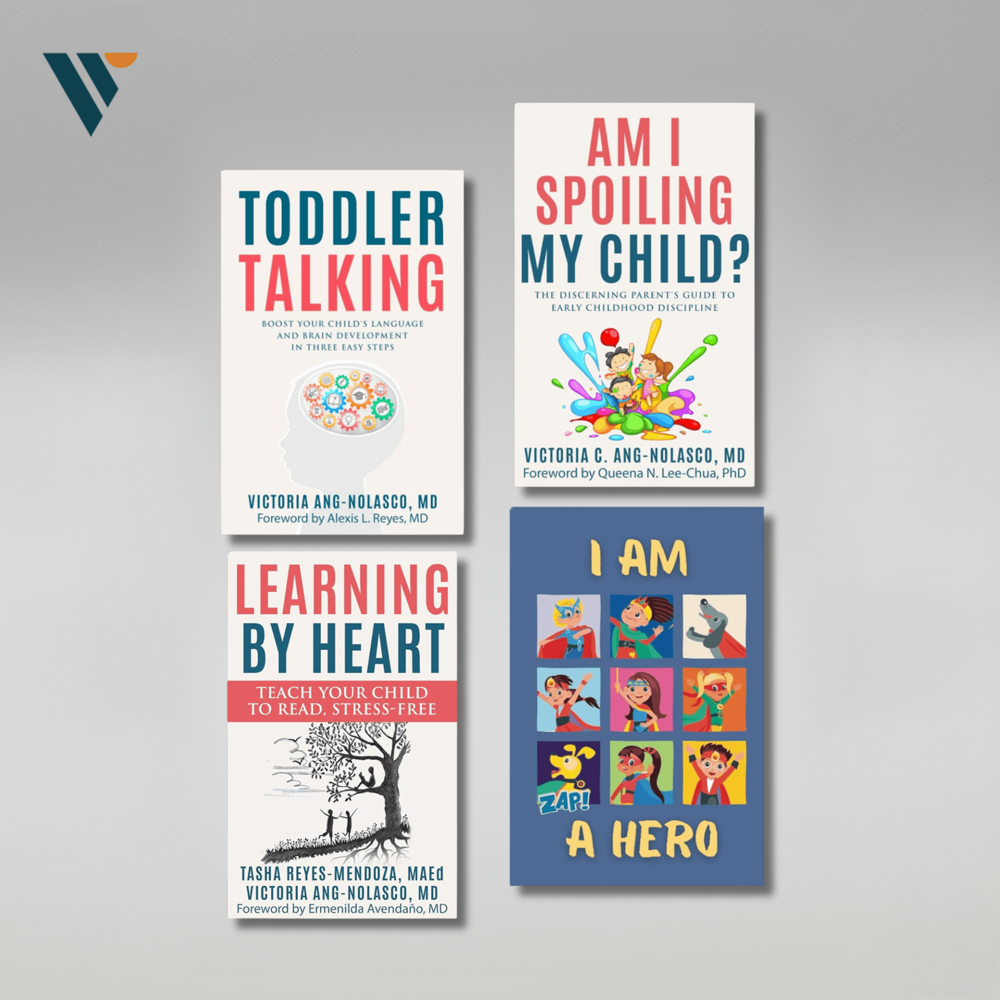 BOOK BUNDLE: 4S AM I SPOILING MY CHILD+TODDLER TALKING+LEARNING BY HEART+I AM A HERO - Image 1