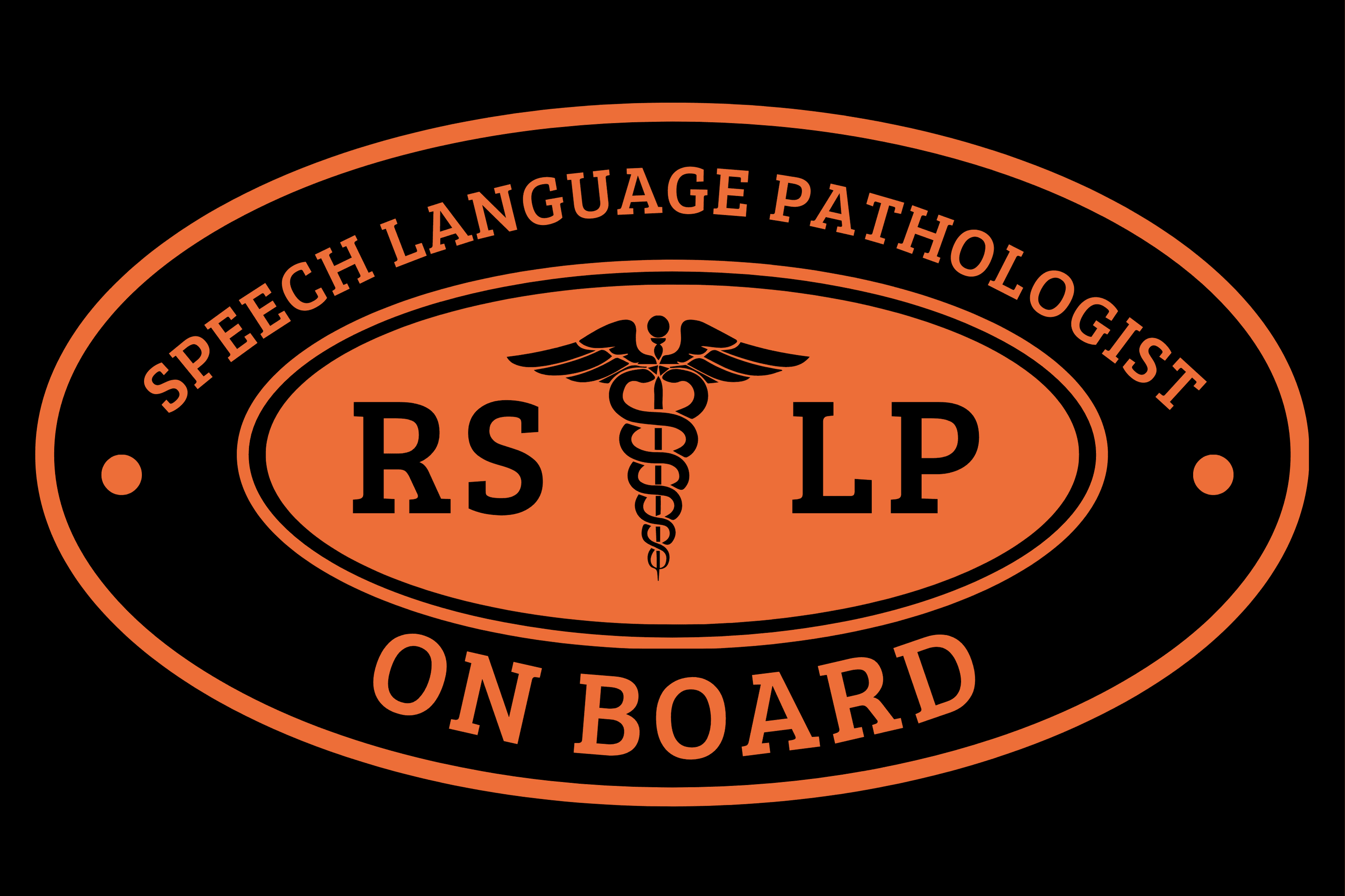 RSLP Car Emblem for Speech Language Pathologists/ Speech Therapists (Premium Quality) - Image 1