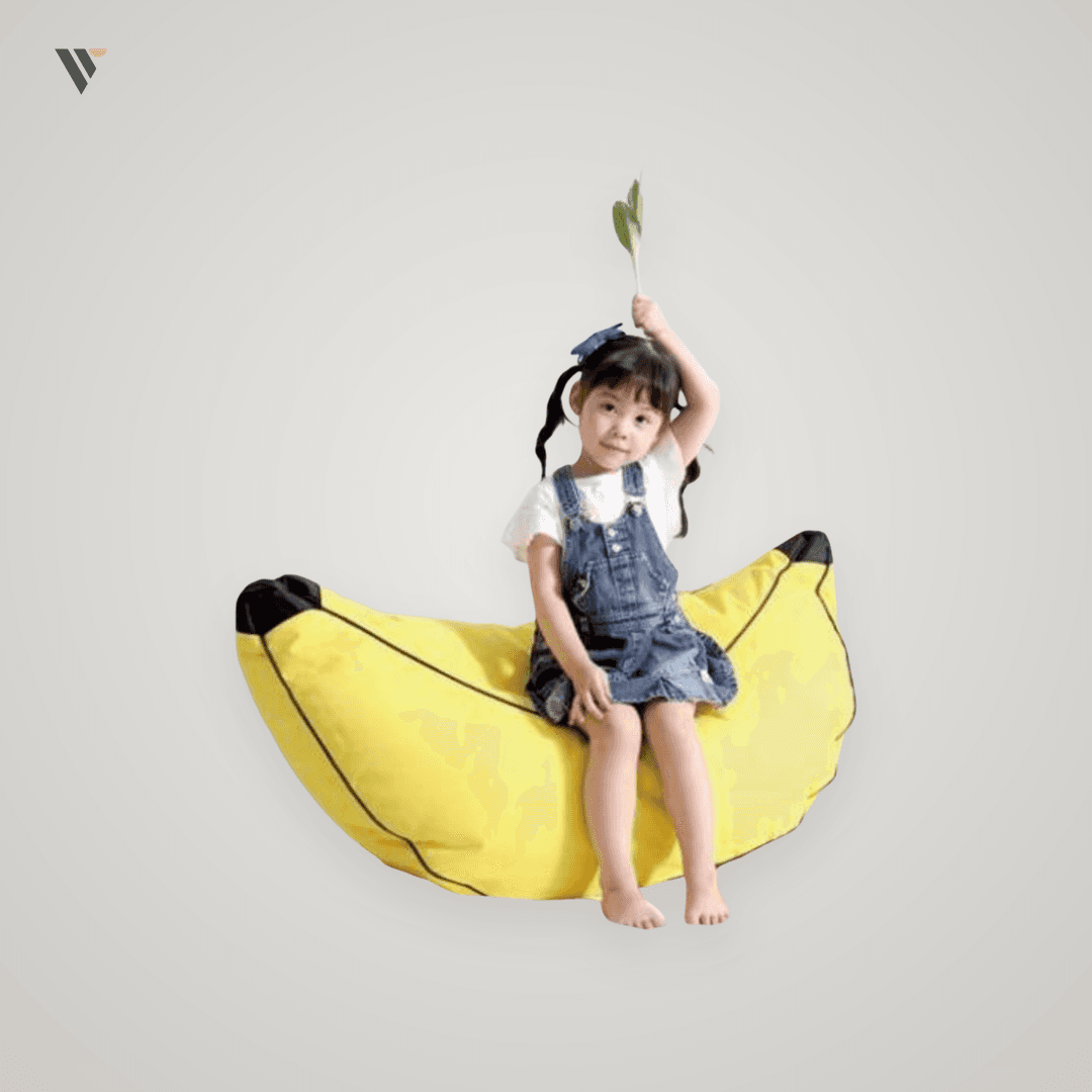 The Sunny Banana Pouf - Image 1