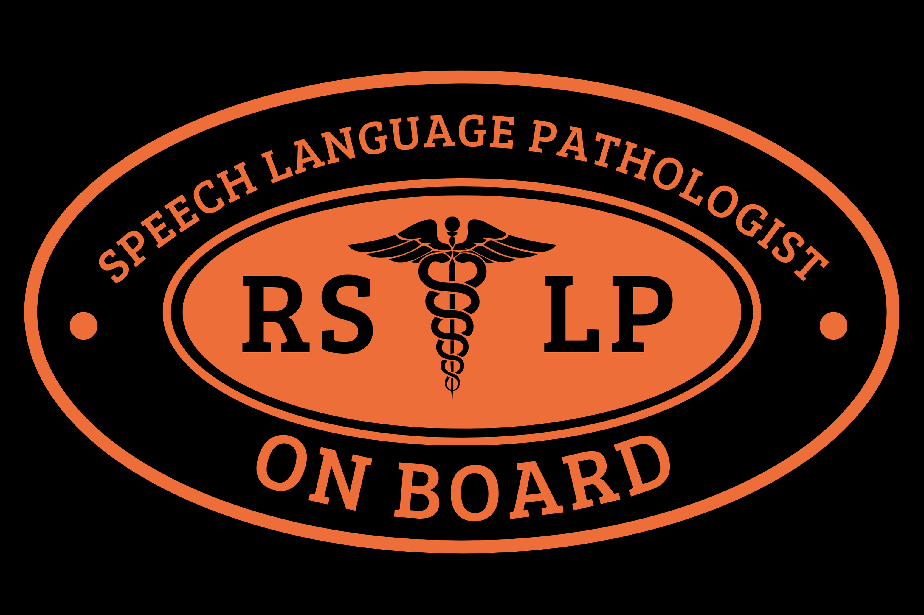 RSLP Car Emblem for Speech Language Pathologists/ Speech Therapists (Premium Quality)